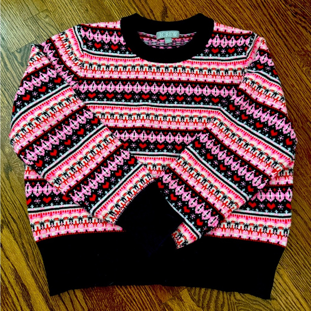 J. Crew Shrunken Fair Isle crewneck sweater - Picture 3 of 5